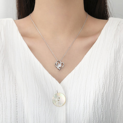 Collar Doble Amor con Estrás