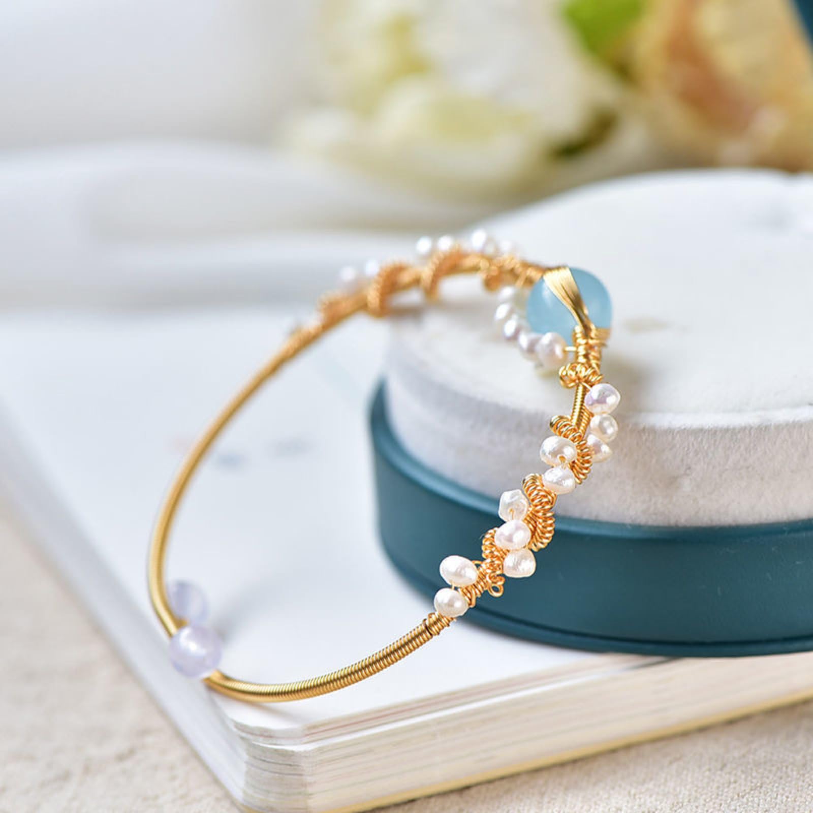 Pulseras de perlas para mujer
